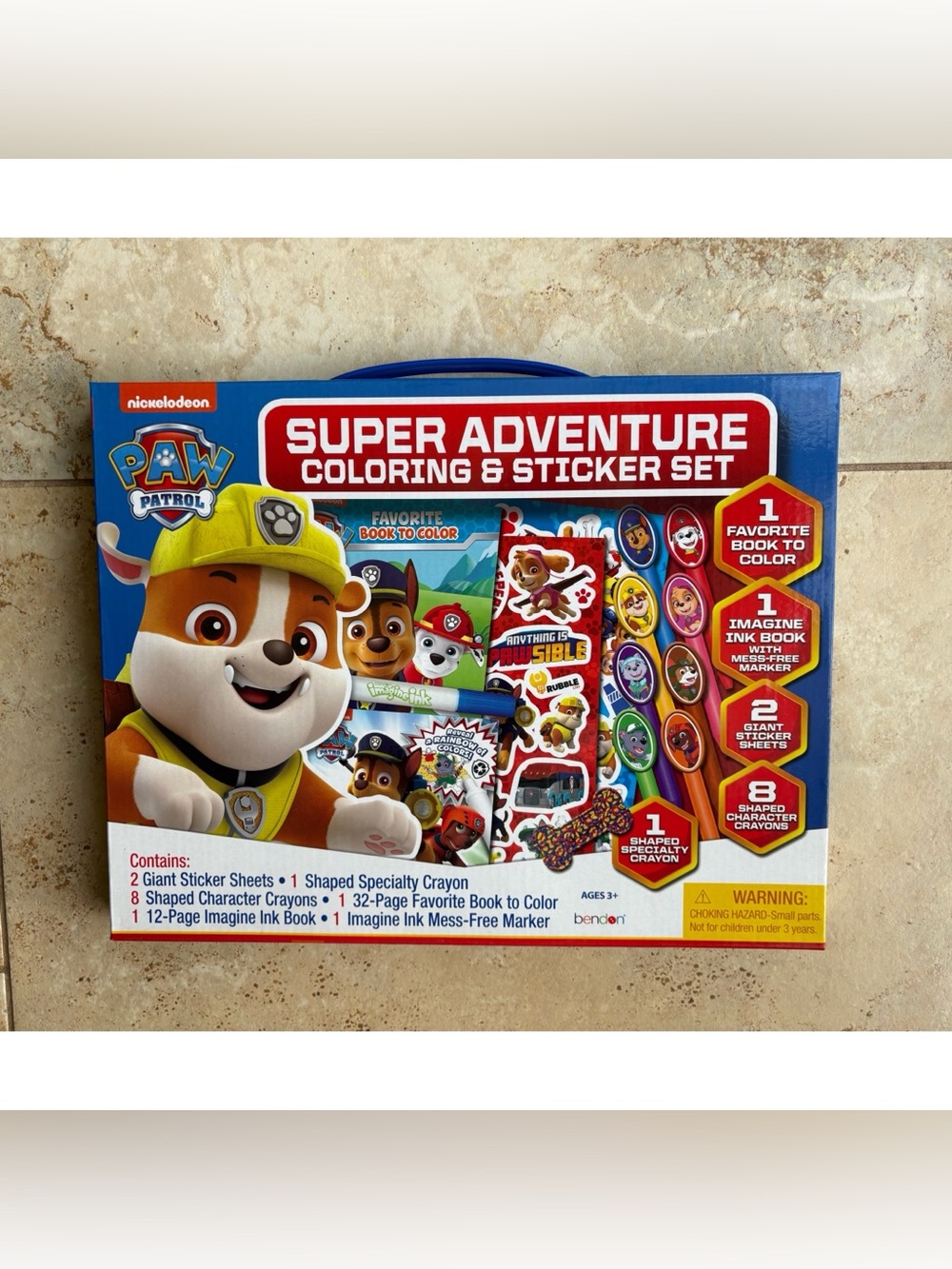 Paw Patrol Super Adventure Coloring & Sticker Set - Multicolor
